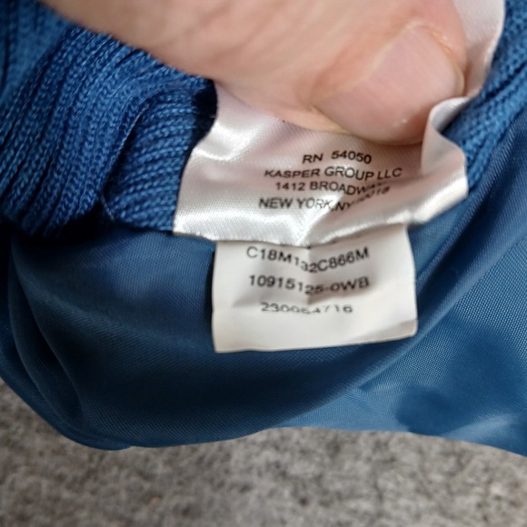 Jones‎ New York Signature Women's Size Small Blue Quilted Full Zip Vest - Picture 8 of 8